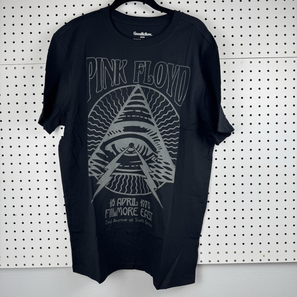 Pink Floyd Band Tee Goodfellow Graphic Rock Shirt Men's Black XL
